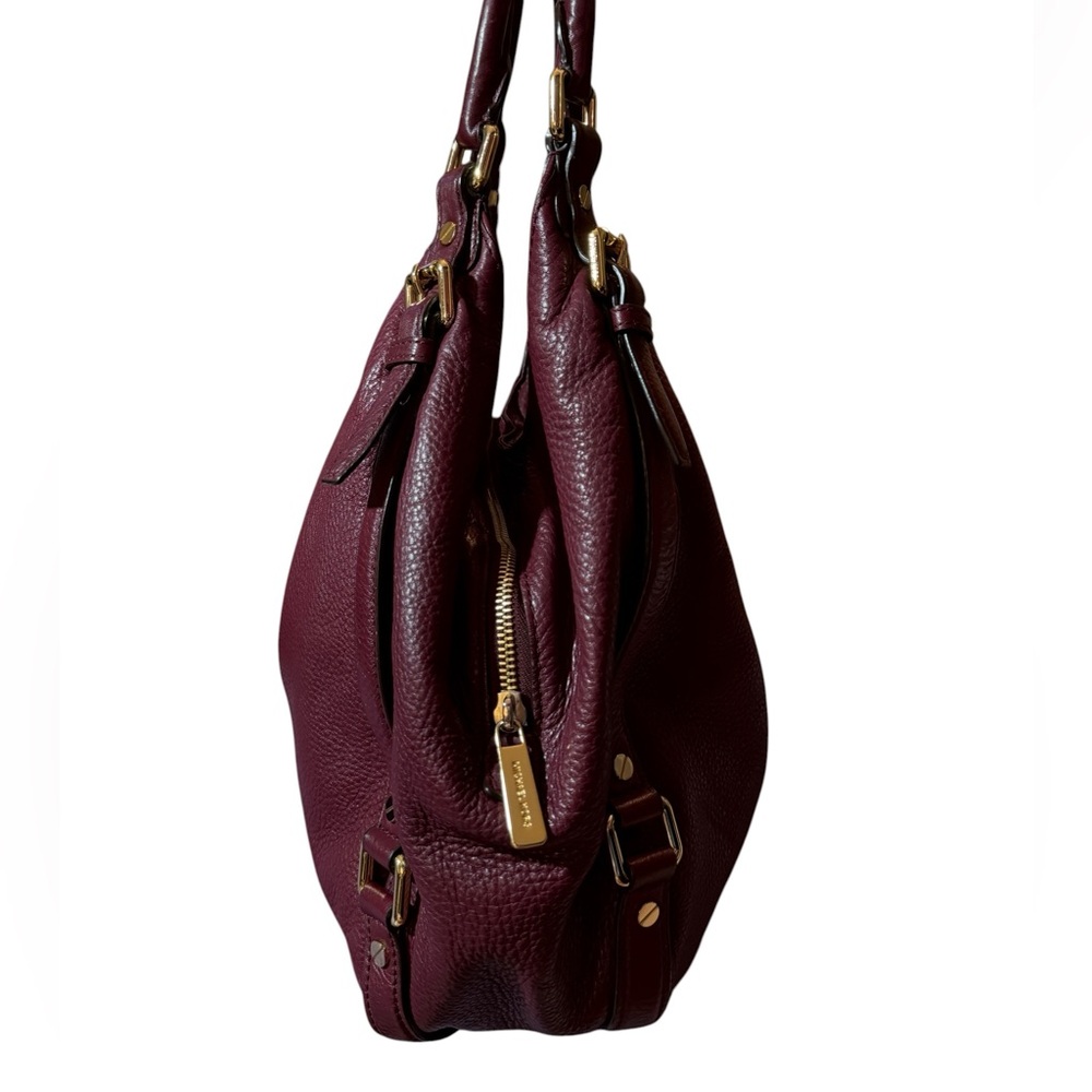 Michael Kors Bedford Large Shoulder Bag in Wine/Burgundy - Picture 3 of 16
